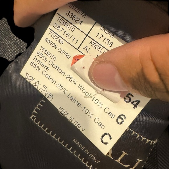 Canali Blazer Mens 54 Tweed Sport Coat Wool Cashmere Italy Harry Rosen Jacket - Picture 15 of 16